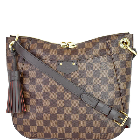 LOUIS VUITTON South Bank Besace Damier Ebene Crossbody Bag Brown
