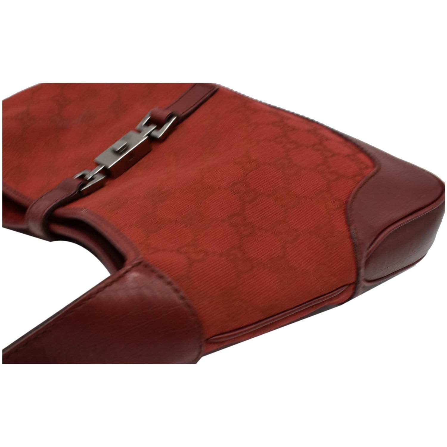 Gucci Red Felt Black Leather Medium Jackie Hobo Bag ref.456255 - Joli Closet