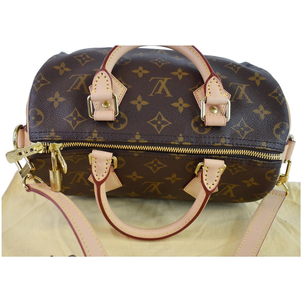 LOUIS VUITTON Speedy 25 Bandouliere Monogram Canvas Shoulder Bag Brown