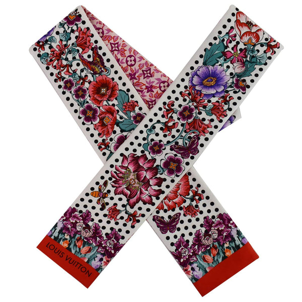 Louis Vuitton In The Garden Silk Bandeau Fuchsia Women - fornt view