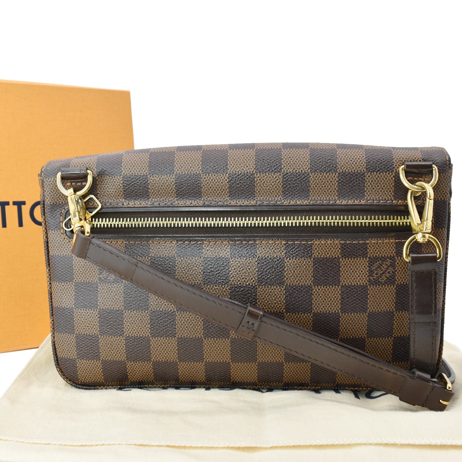 Hoxton leather crossbody bag Louis Vuitton Brown in Leather - 22676700
