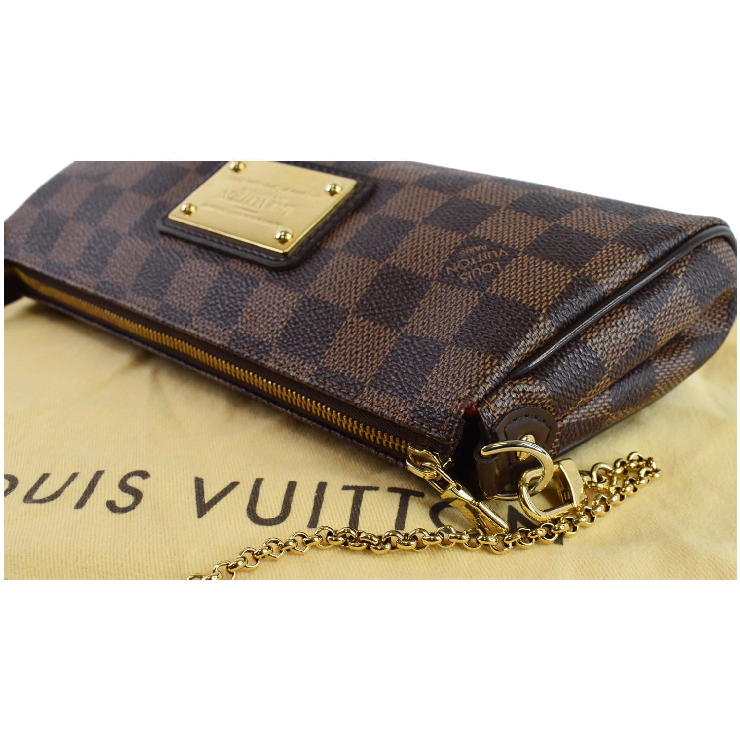 Buy Authentic Eva Louis Vuitton Damier Ebene Crossbody Clutch