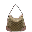 GUCCI Large Bree GG Canvas Hobo Bag Pink 449244