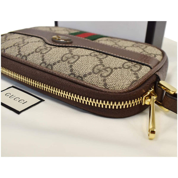 Gucci Ophidia Monogram Canvas Phone Case Wristlet for women