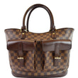LOUIS VUITTON Manosque GM Damier Ebene Tote Bag Brown