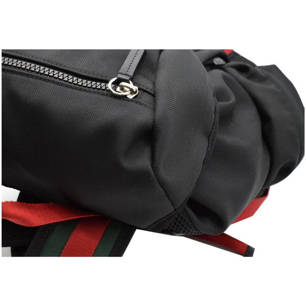 GUCCI Techno Fabric Canvas Backpack Bag Black 429037