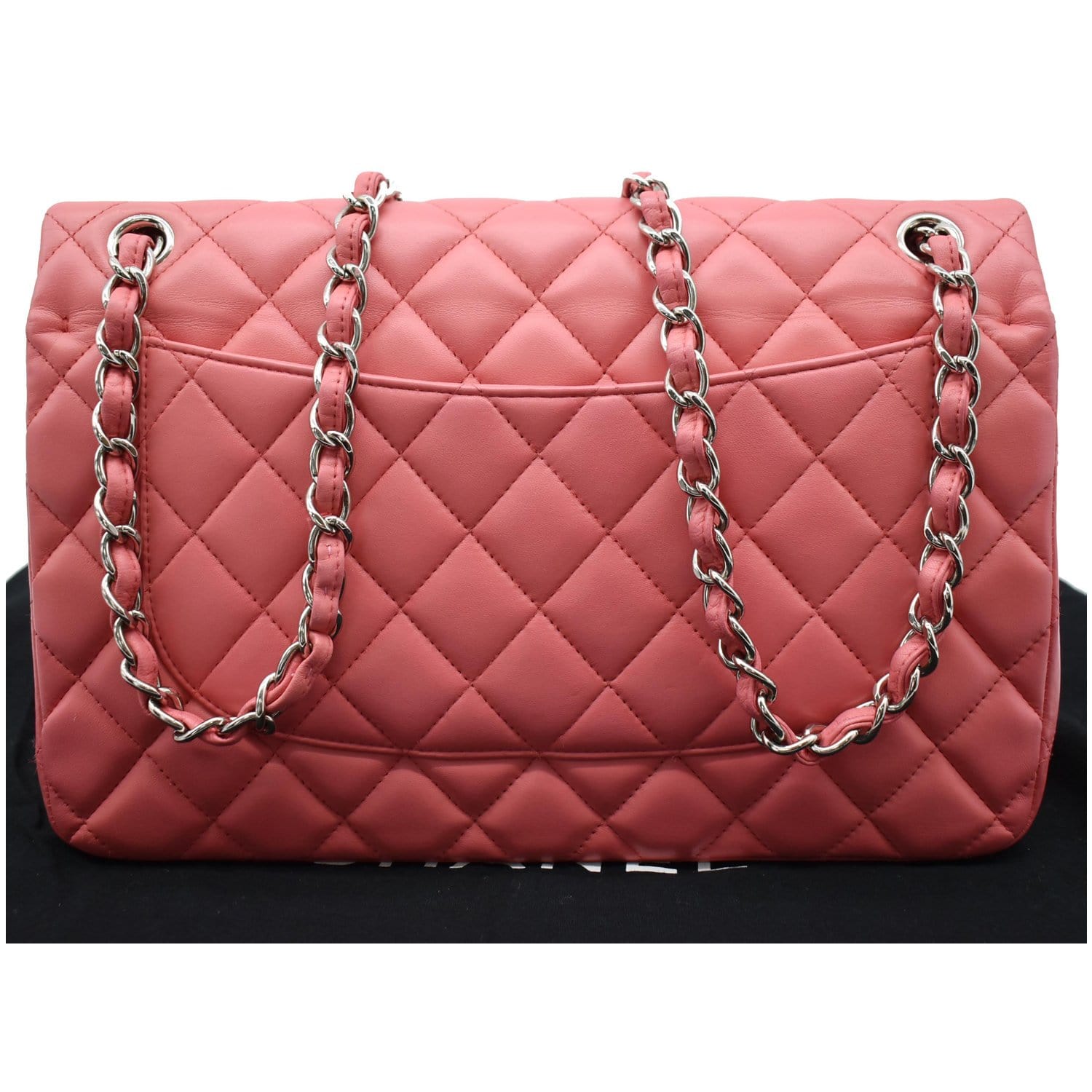 Chanel Pre-owned Jumbo terry-cloth Flap Shoulder Bag - Pink