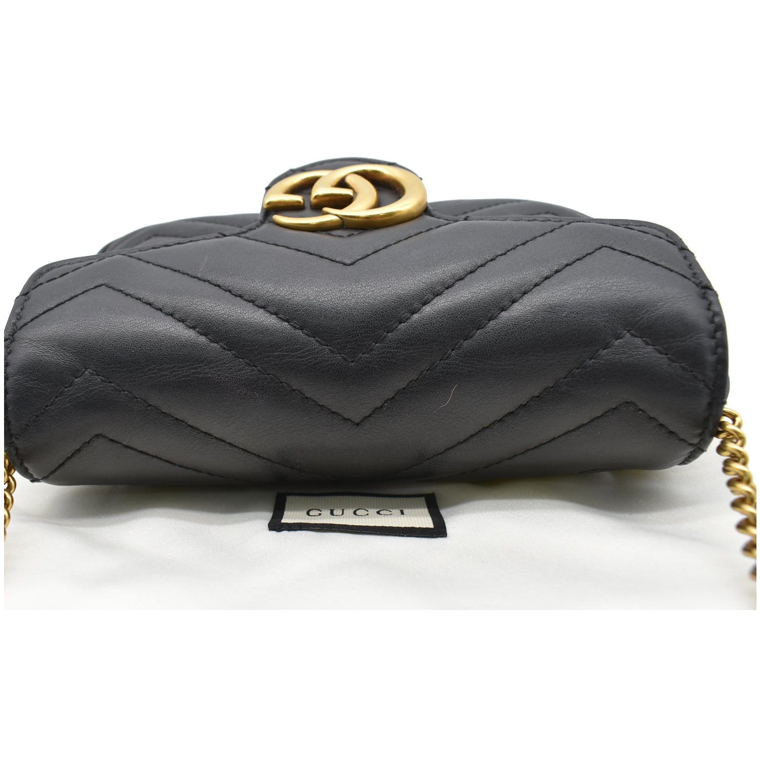 GUCCI GG Marmont super mini quilted leather shoulder bag