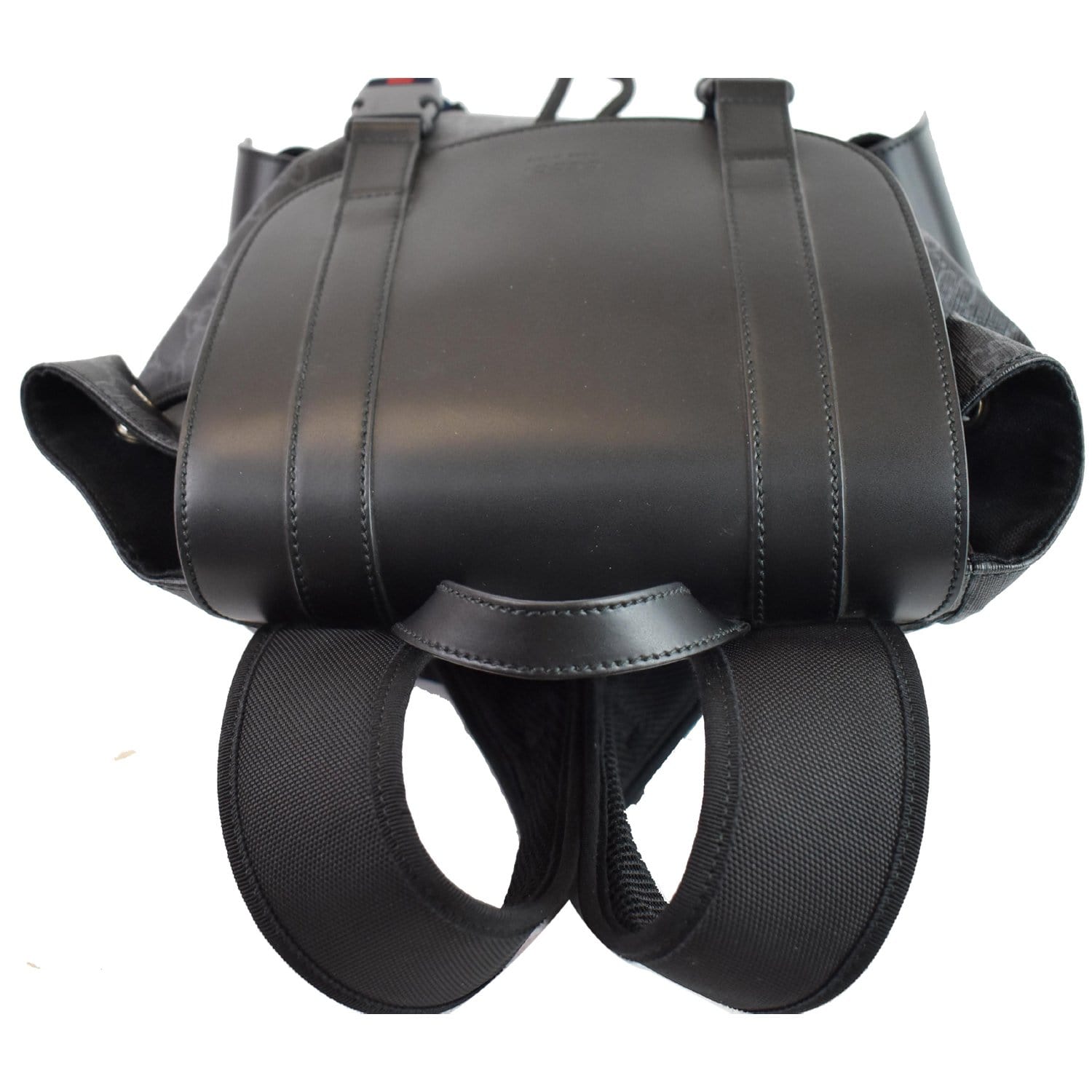 Gucci GG Supreme Leather Microfiber Backpack Bag Black