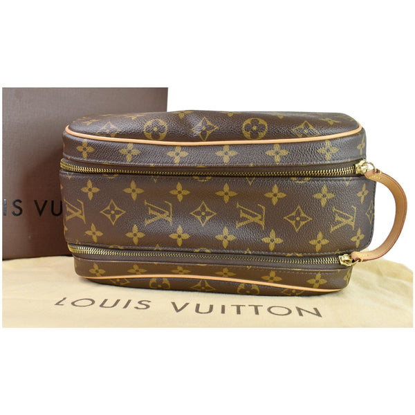 Louis Vuitton Monogram Canvas King Size Toiletry Bag - front zip views
