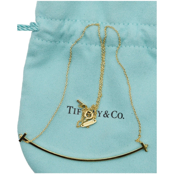 Tiffany & Co T Smile Large Pendant - Gold | Dallas Handbag