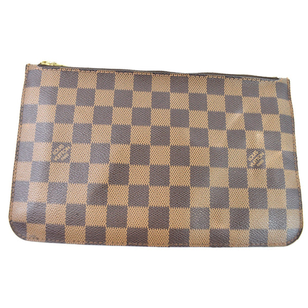 LOUIS VUITTON Pochette Wristlet Pouch Damier Ebene Neverfull MM Brown