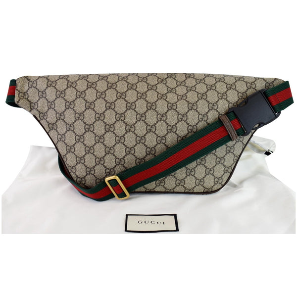 GUCCI Courrier GG Supreme Canvas Belt Waist Bum Bag Beige 529711