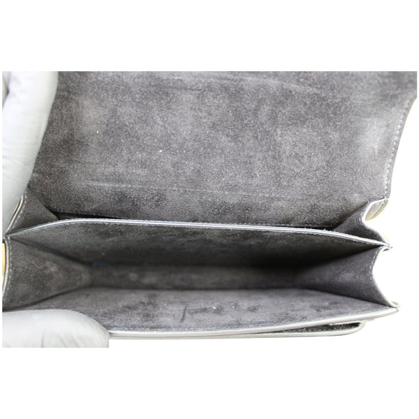 YVES SAINT LAURENT Monogram Sunset Medium Braided Shoulder Bag Black