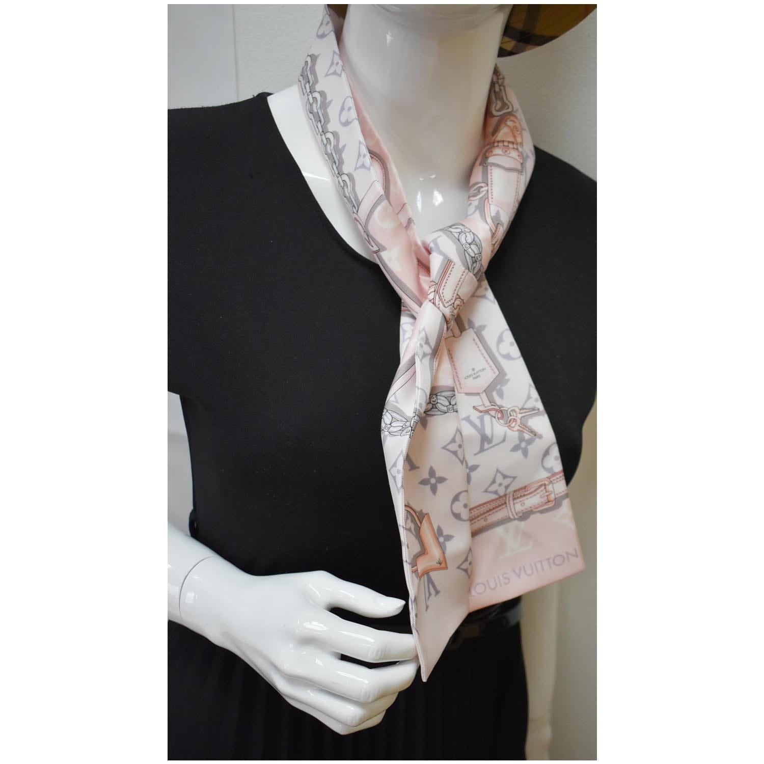 Louis Vuitton bandeau Monogram Confidential Womens scarf M70637 pink  ref.225090 - Joli Closet