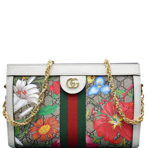 Gucci Ophidia Flora GG Supreme Canvas Shoulder Bag Multicolor 503877