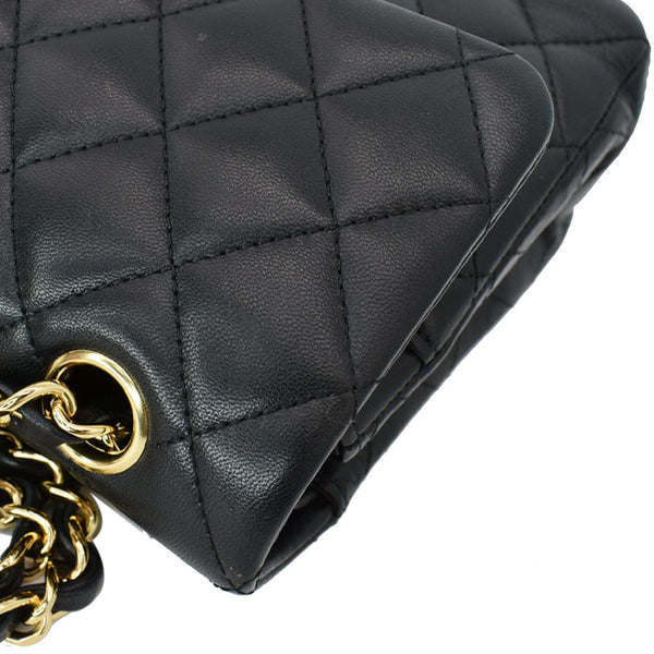 CHANEL Classic Double Flap Small Leather Shoulder Bag Black - Hot Deals