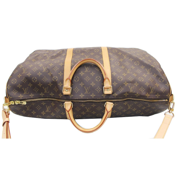 Louis Vuitton Keepall 60 Bandouliere Monogram Travel Bag - front view