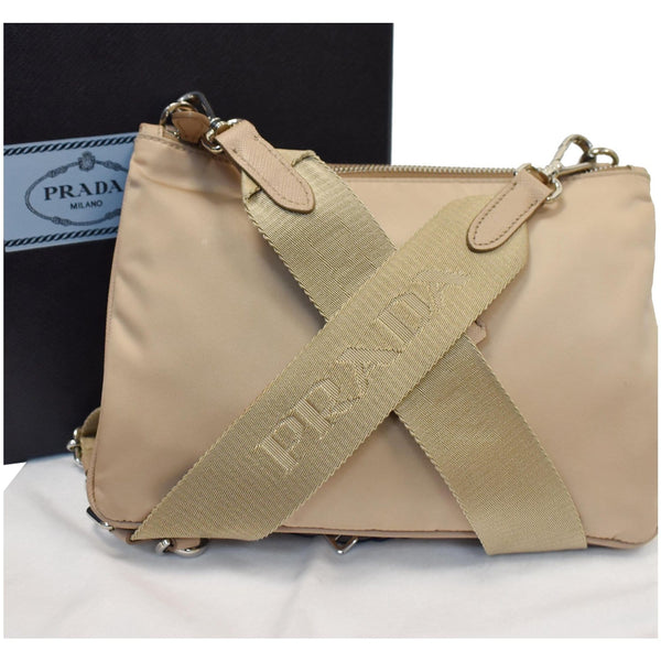 PRADA Re-Edition 2000 Nylon Shoulder Bag Tan