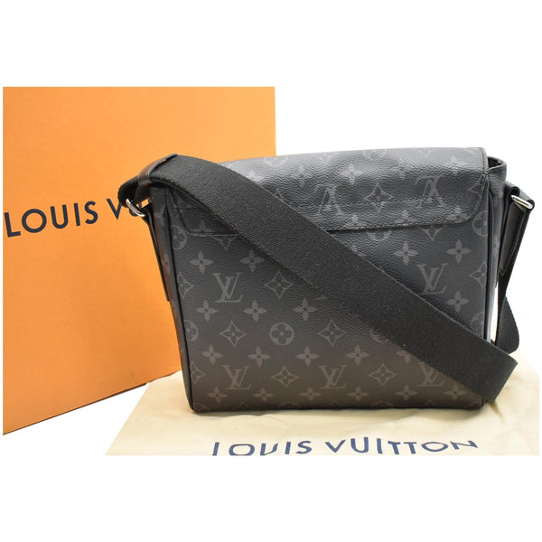 LOUIS VUITTON District PM Monogram Eclipse Messenger Bag Black