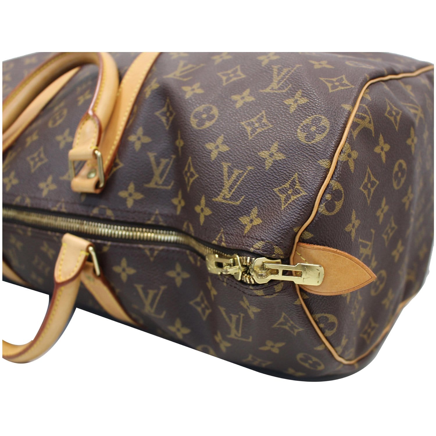LOUIS VUITTON Keepall Bag in Brown Canvas - 100222 Cloth ref