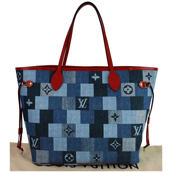 Louis Vuitton Neverfull MM Patchwork Monogram Denim Bag - unique design
