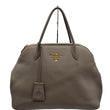 Prada Calf Leather Tote Bag Clay Gray - Dallas Handbags