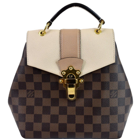 LOUIS VUITTON Clapton Damier Ebene Backpack Bag Brown