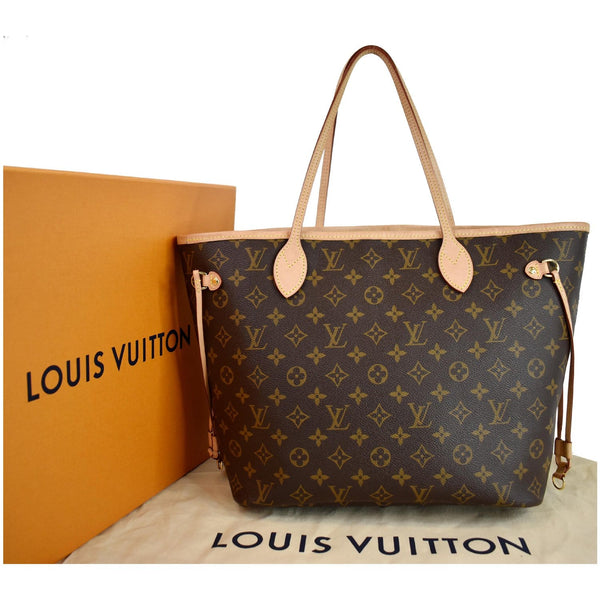 Louis Vuitton Neverfull MM Monogram Canvas Tote Bag - top handle