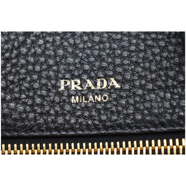 PRADA Vitello 1BA063 Phenix Leather Shoulder Bag Black