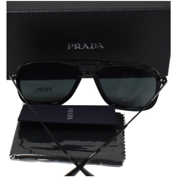 PRADA PR06VS-1AB1A1 Black Sunglasses Grey Lens