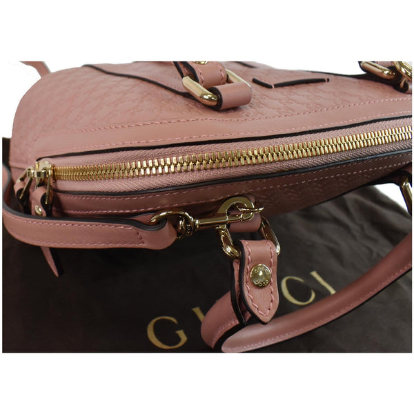 GUCCI Mini Dome Micro Guccissima Leather Shoulder Bag Pink 449654
