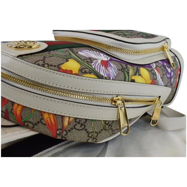 GUCCI Ophidia GG Flora Small Supreme Canvas Backpack Bag Beige 547965