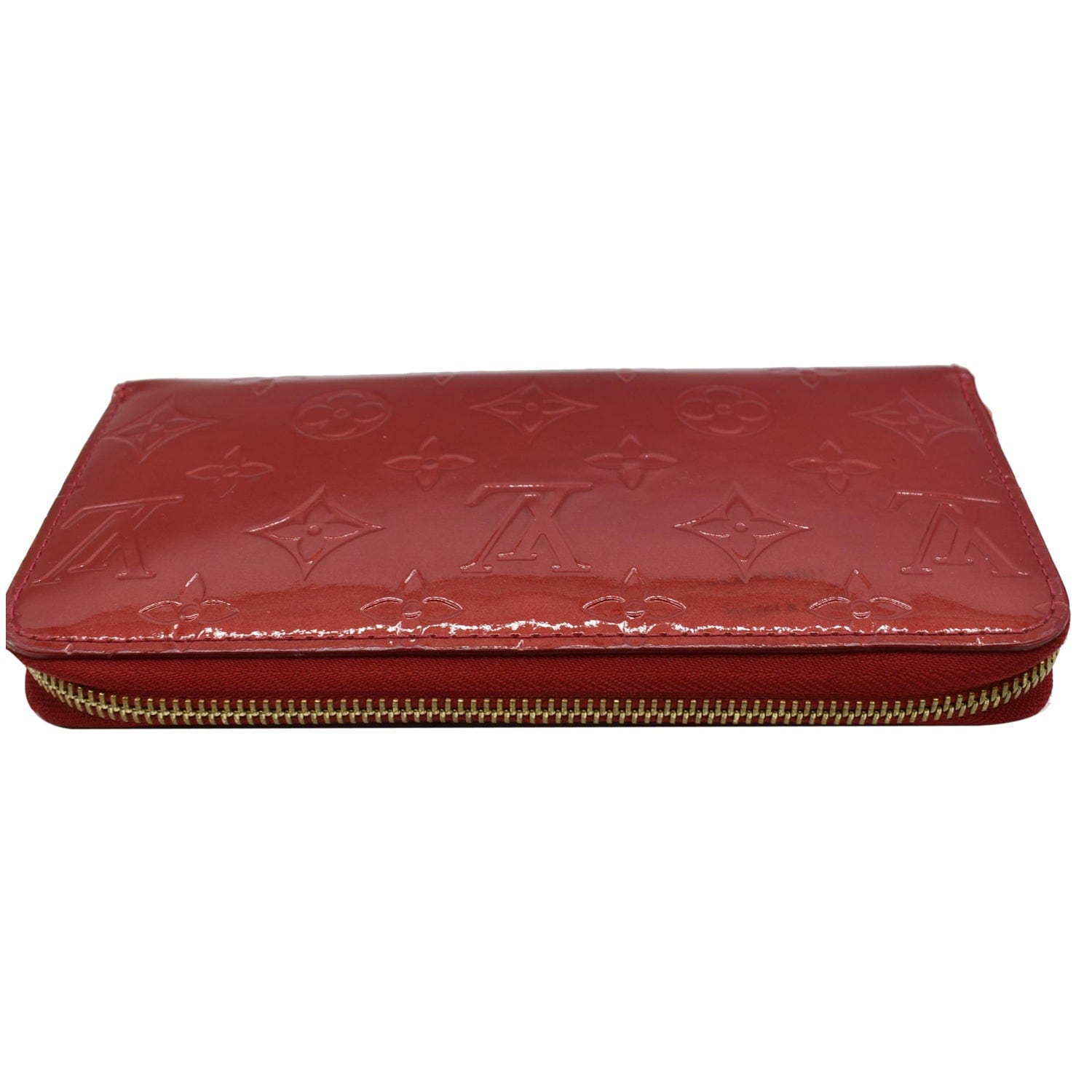 Preloved Louis Vuitton Red Articles De Voyage Zippy Wallet MI4153