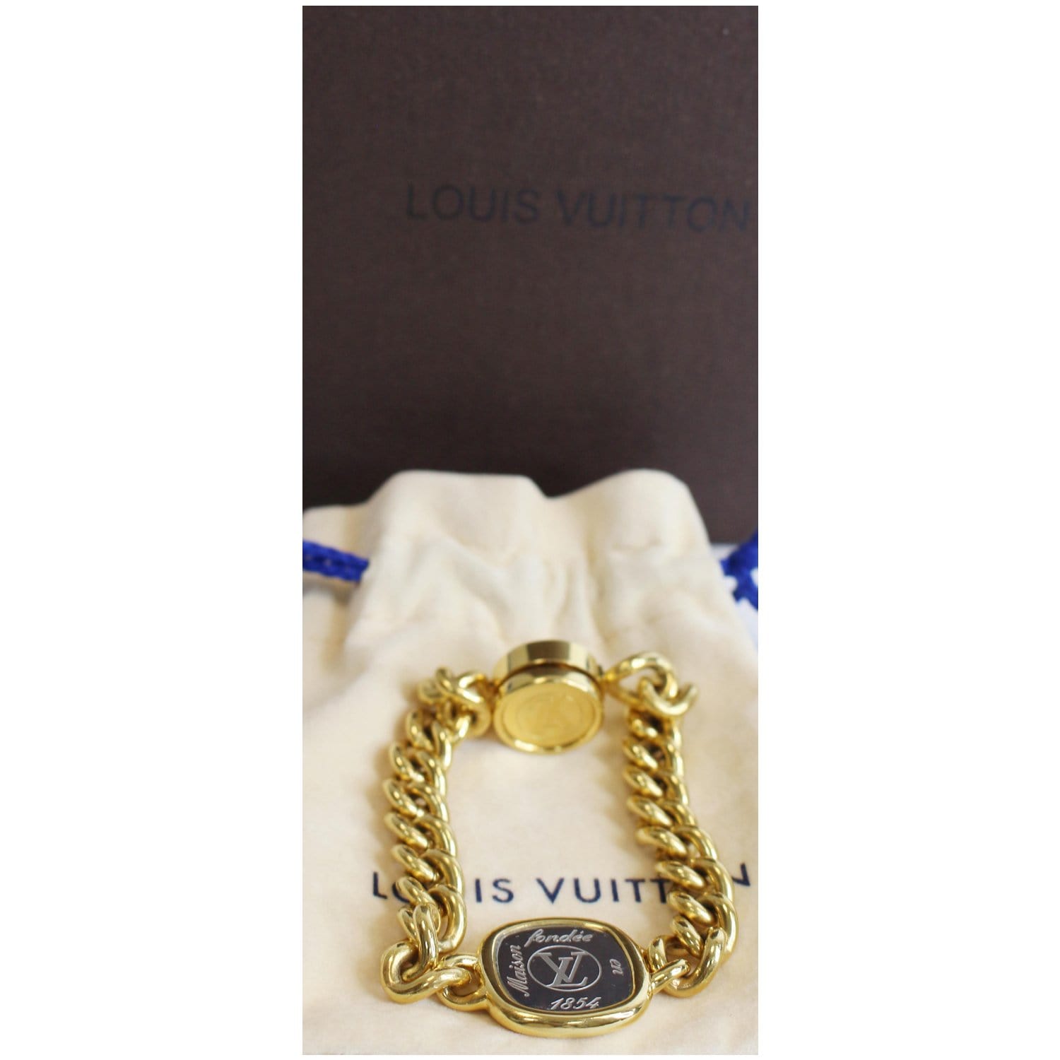 Louis Vuitton, Accessories, Louis Vuitton Chain Links Mens Bracelet 8  Inches