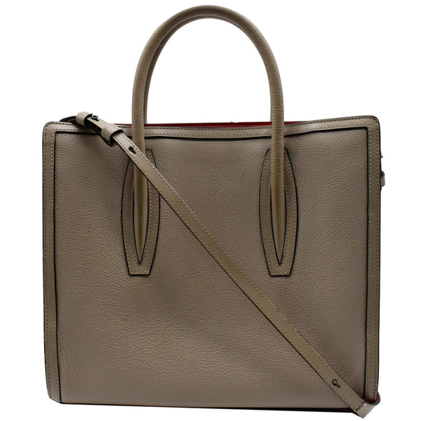 CHRISTIAN LOUBOUTIN Paloma S Medium Leather Tote Bag Gray