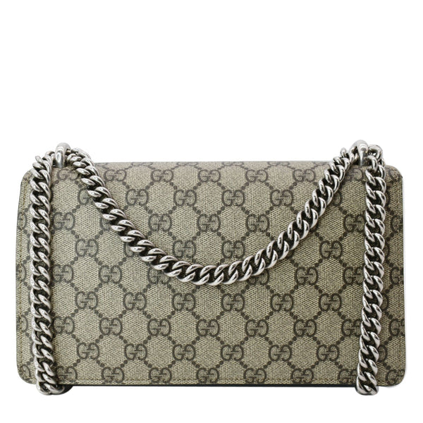 GUCCI Dionysus Small GG Supreme Shoulder Bag Beige 499623