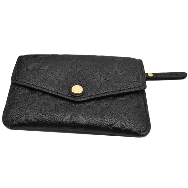 LOUIS VUITTON Key Pouch Empreinte Leather Wallet Noir
