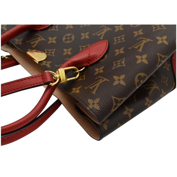 LOUIS VUITTON Flandrin Monogram Canvas Tote Shoulder Bag Red