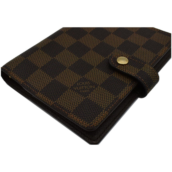 LOUIS VUITTON Agenda PM Damier Ebene Planner Cover Brown