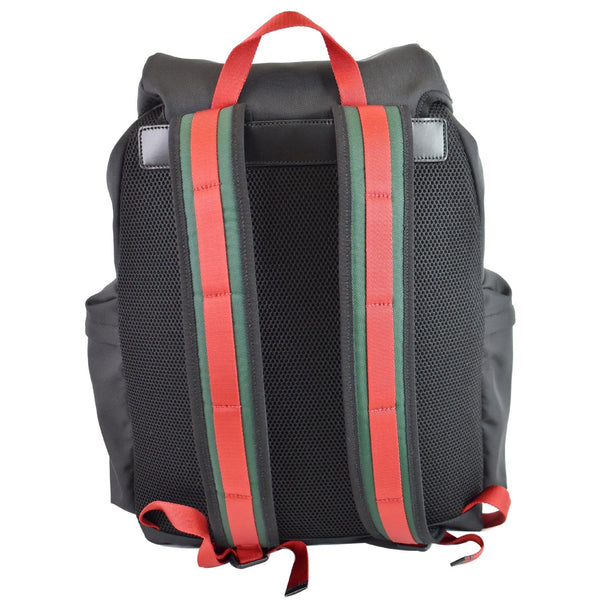 GUCCI Techno Fabric Backpack Bag Black 429037