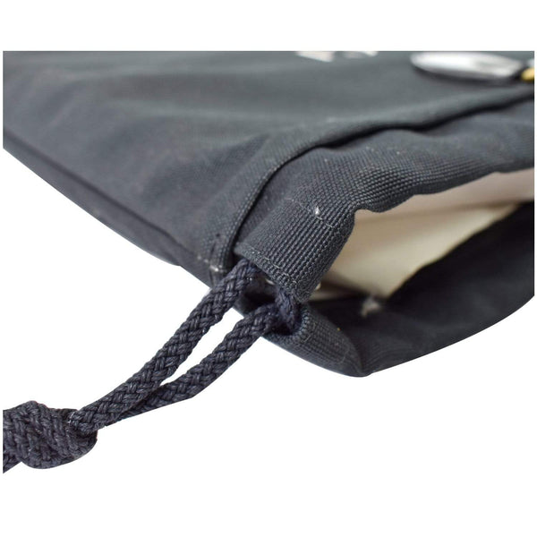 Gucci Marmont Chateau Canvas Drawstring Tote Bag corner close view