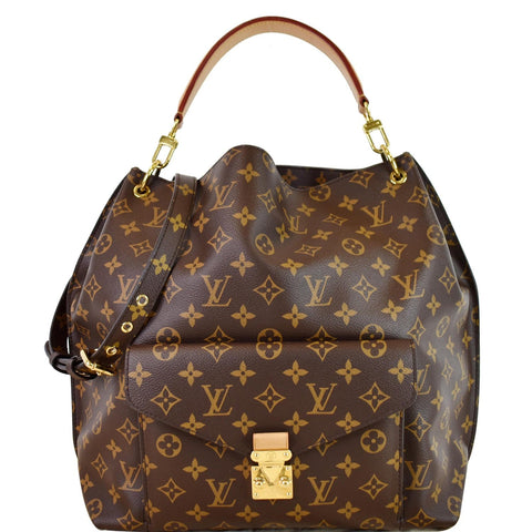 LOUIS VUITTON Metis Hobo Monogram Canvas Shoulder Bag Brown