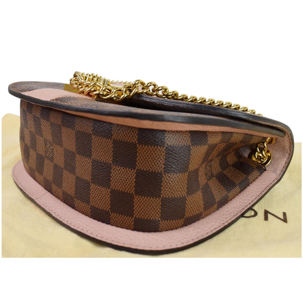 Louis Vuitton Wight Damier Ebene Crossbody Bag Magnolia - bottom side view
