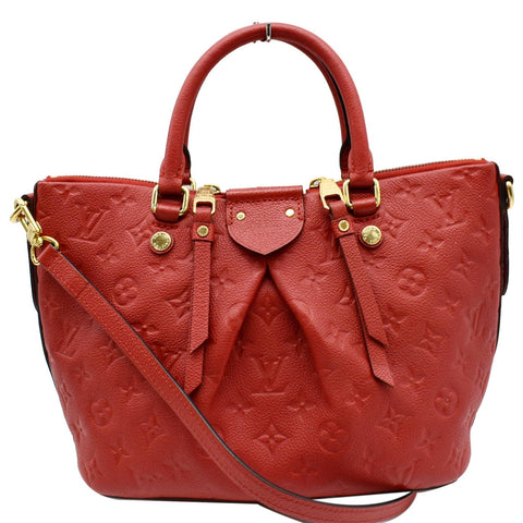 LOUIS VUITTON Mazarine PM Monogram Empreinte Shoulder Bag Red- 20% OFF