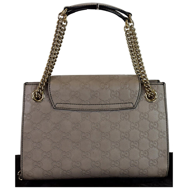 Gucci Emily Guccissima Leather Chain handbag front view