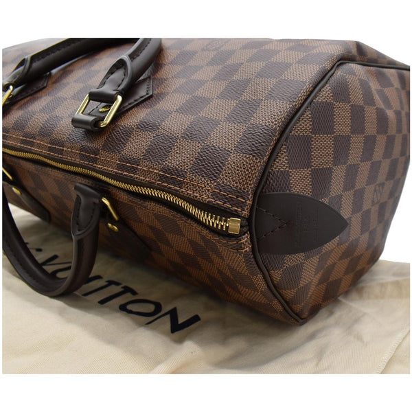 LOUIS VUITTON Speedy 35 Damier Ebene Satchel Bag Brown