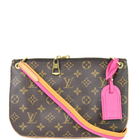 LOUIS VUITTON Lorette Monogram Canvas Shoulder Bag Brown