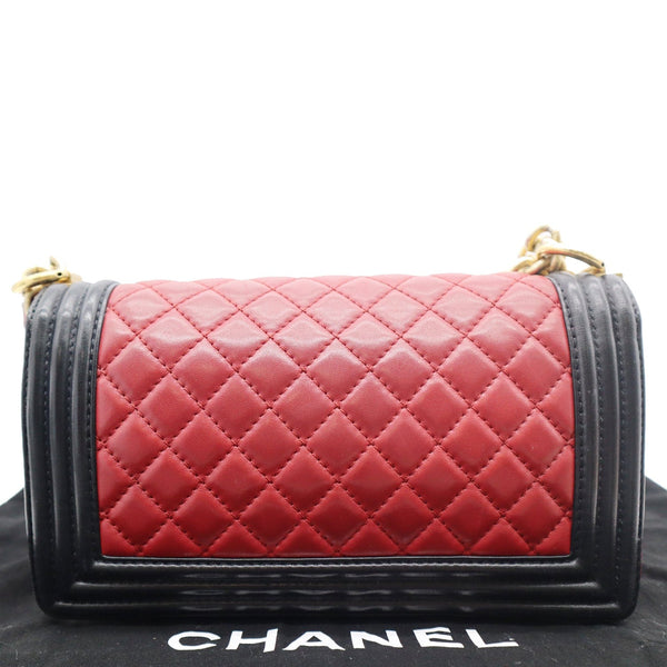 Chanel Medium Boy Quilted Lambskin Leather Shoulder Bag