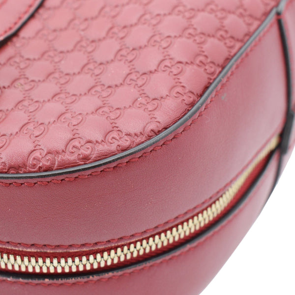 Gucci Microguccissima Small Leather Crossbody Bag Navy Red